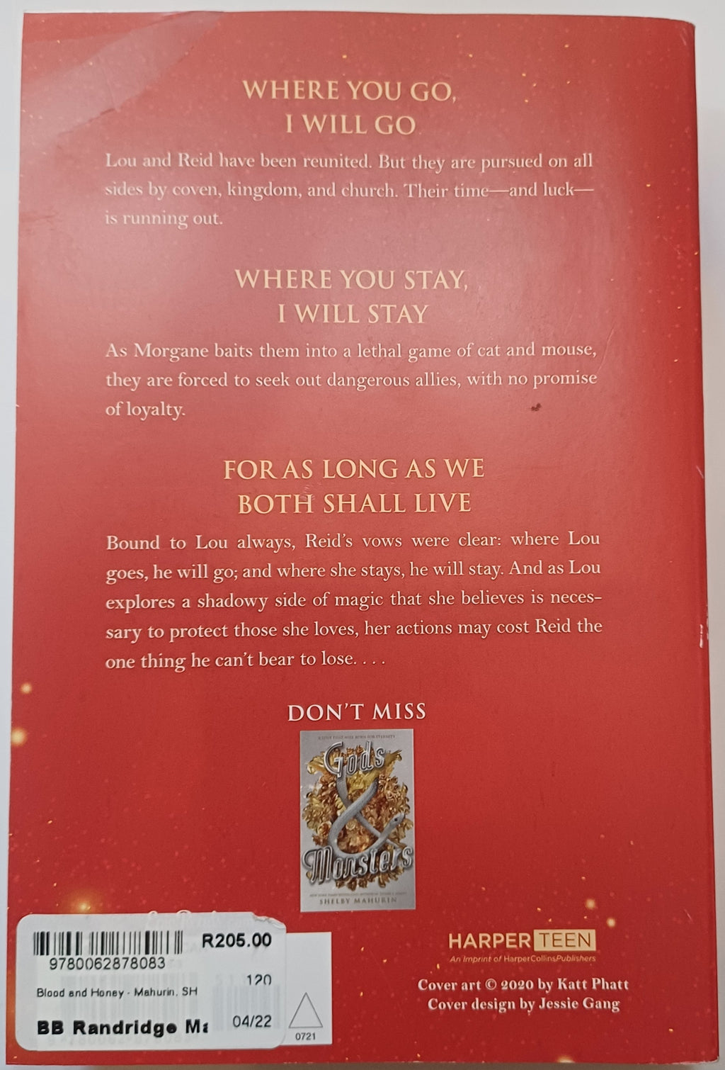 Blood & Honey, Shelby Mahurin